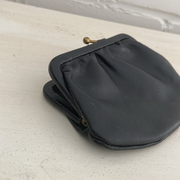 classic vintage petite small little black change purse - Picture 4 of 9